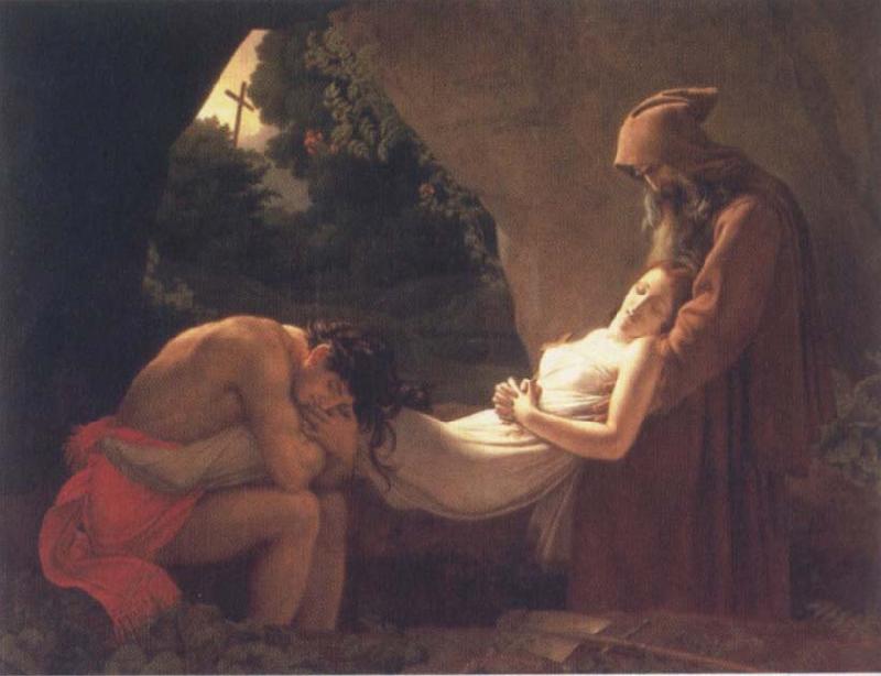 Anne-Louis Girodet-Trioson The Burial of Atala Sweden oil painting art